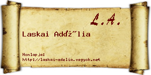 Laskai Adélia névjegykártya